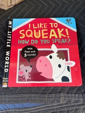 My Little World: I Like to Squeak! Sound & Flap Board Book - Red